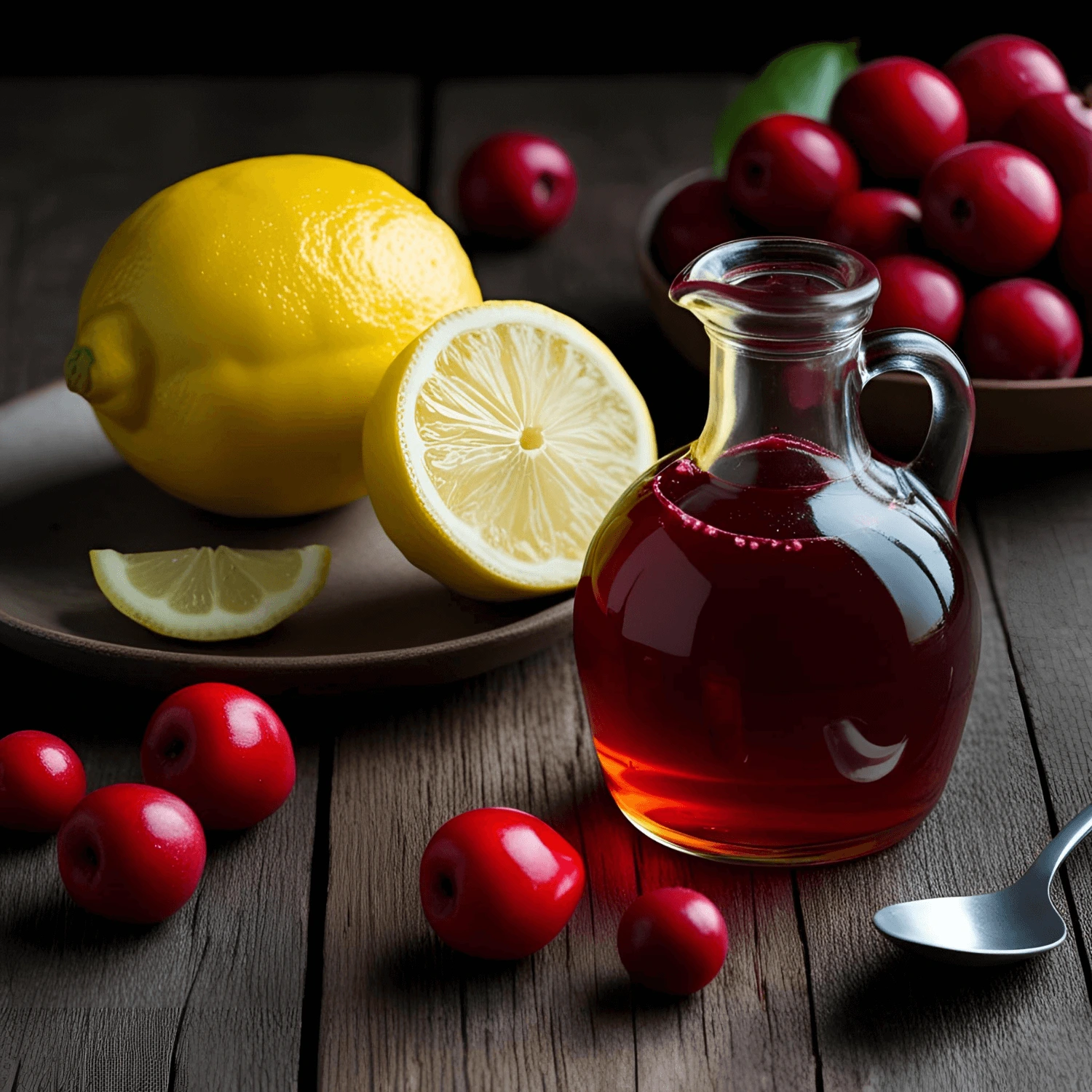 Du citron, des fruits rouges et du vinaigre doux Du citron, des fruits rouges et du vinaigre doux