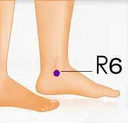 Point R6 acupuncture Point R6 acupuncture