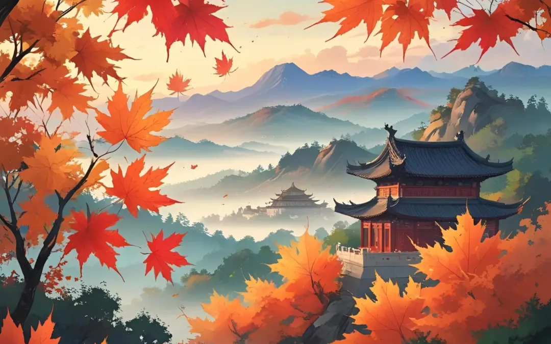 Paysage automnale chinois