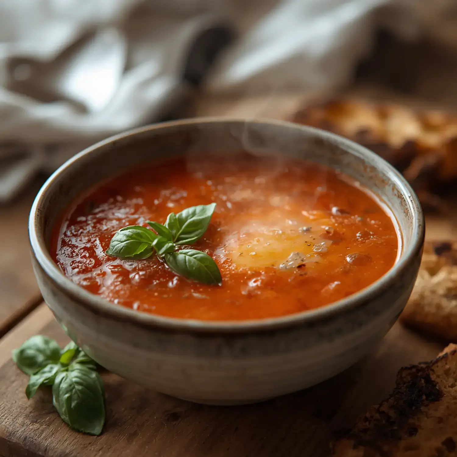 Soupe express tomate et œuf